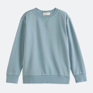 NWT Boys Basic Bixby Nomad sweatshirt Blue Crewneck Pullover Minimalist